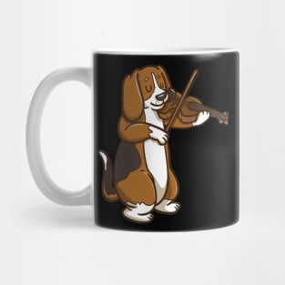 Violinist Beagle Dog Mug